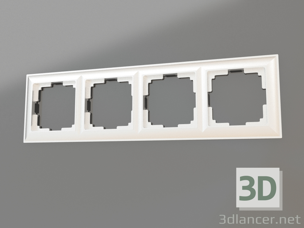 3d model Fiore 4 Post Frame (Silver) - preview