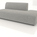 3d model Sofa module 1 seater (L) 120 extended to the right - preview