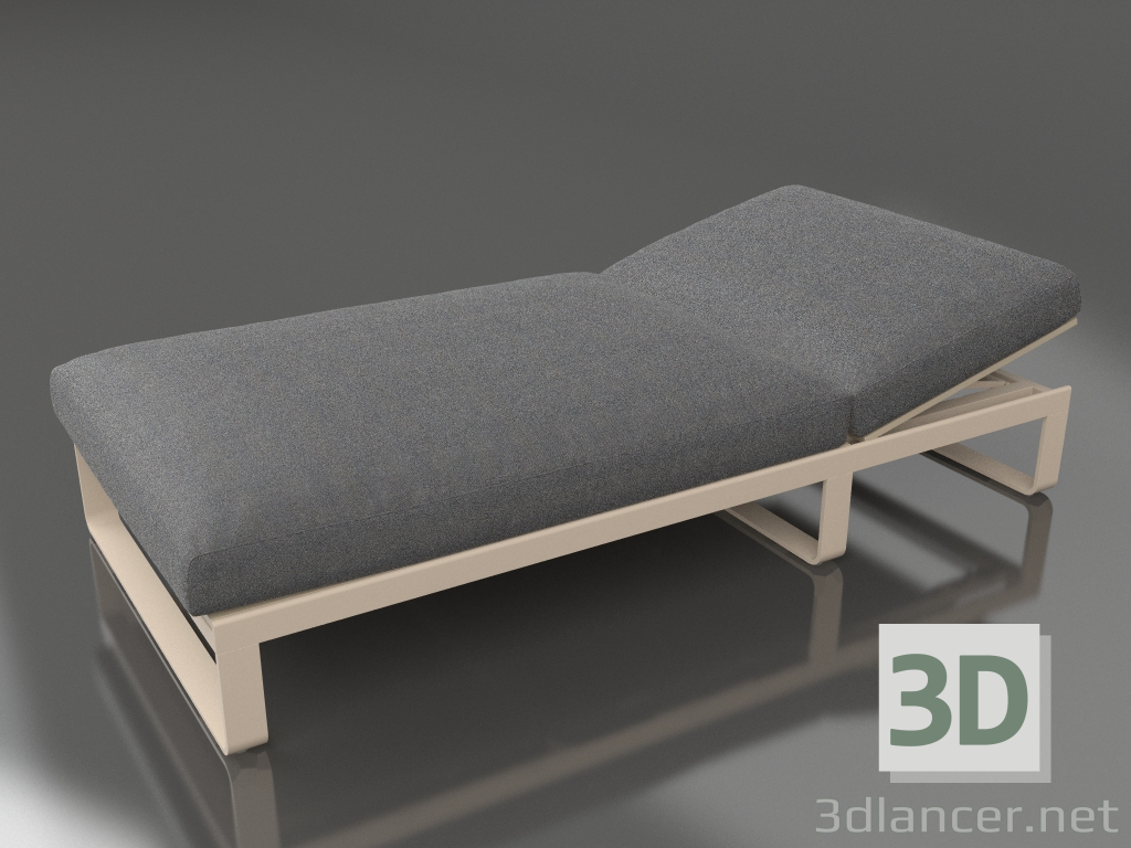 modello 3D Letto per riposo 100 (Sabbia) - anteprima