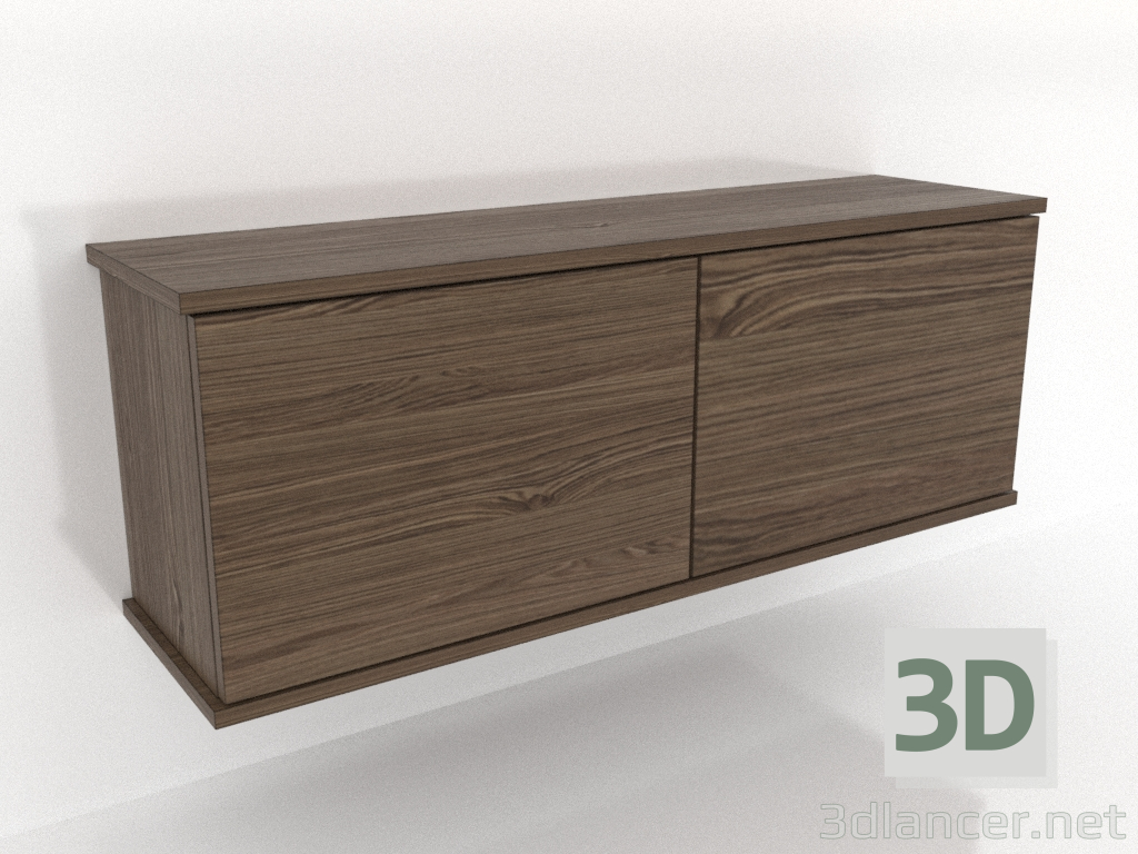 3d модель Підвісна полиця SHELF 1000 мм (освітлений попелястий горіх) – превью 3d модель Підвісна полиця SHELF 1000 мм (освітлений попелястий горіх) – превью