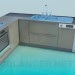 modello 3D Cucina High Poly - anteprima