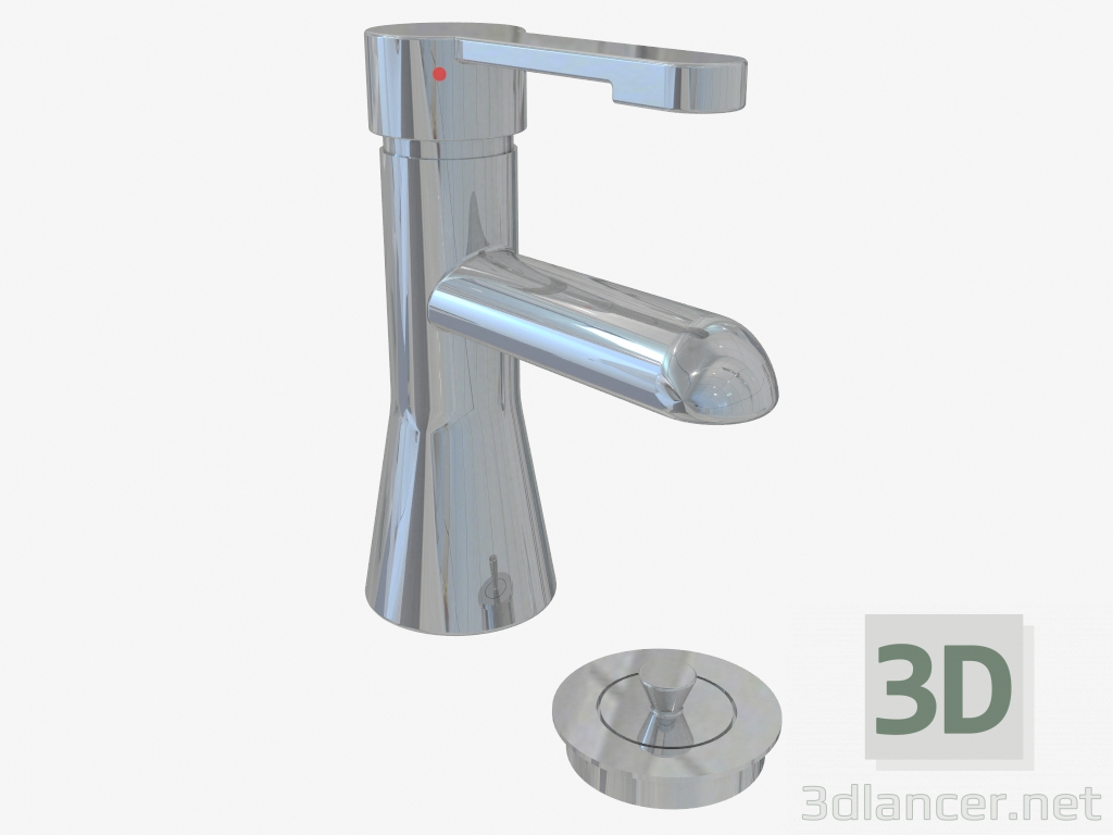 3d модель Змішувач для умивальника з випуском Rorskar – превью