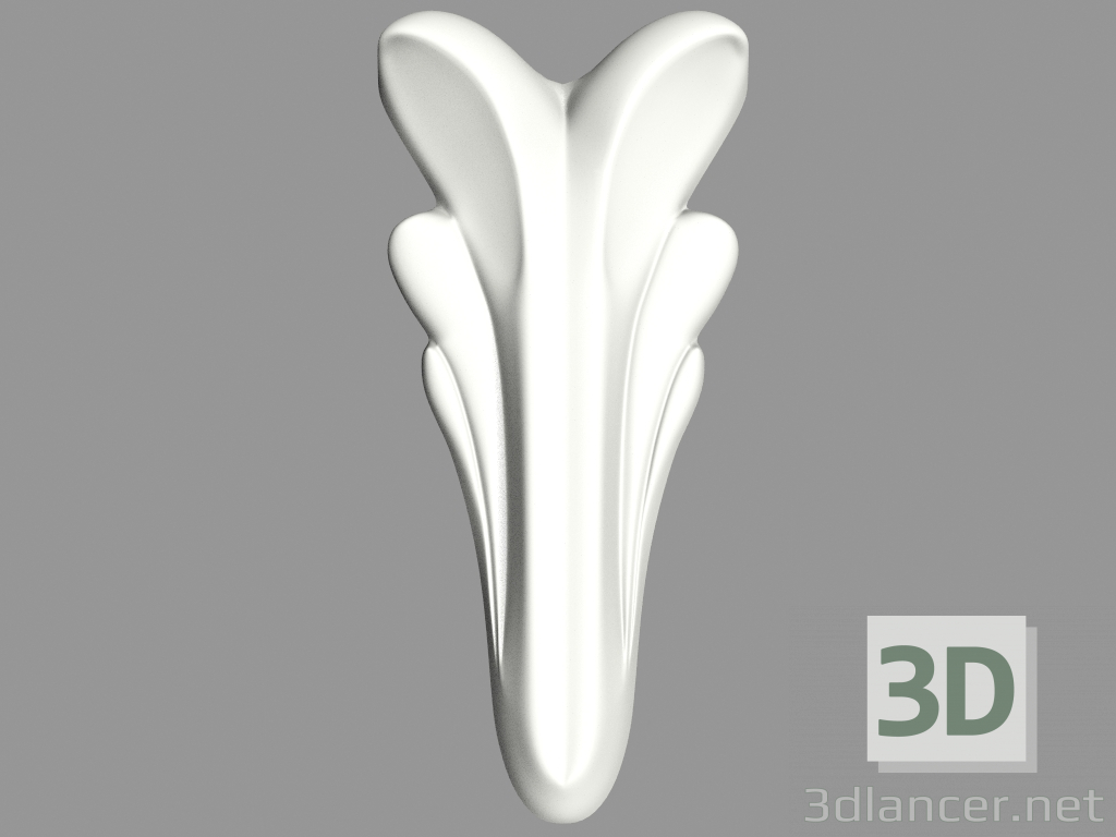 Modelo 3d Decoração de parede (F65) - preview