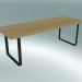 Modelo 3d Mesa 70/70, 225x90cm (Carvalho, Preto) - preview