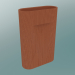 modello 3D Vaso Ridge (H 35 cm, Terracotta) - anteprima