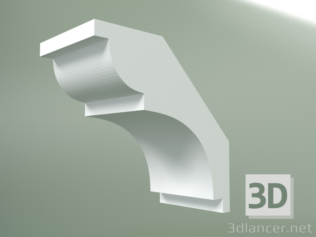 Modelo 3d Cornija de gesso (plinto de teto) KT080 - preview