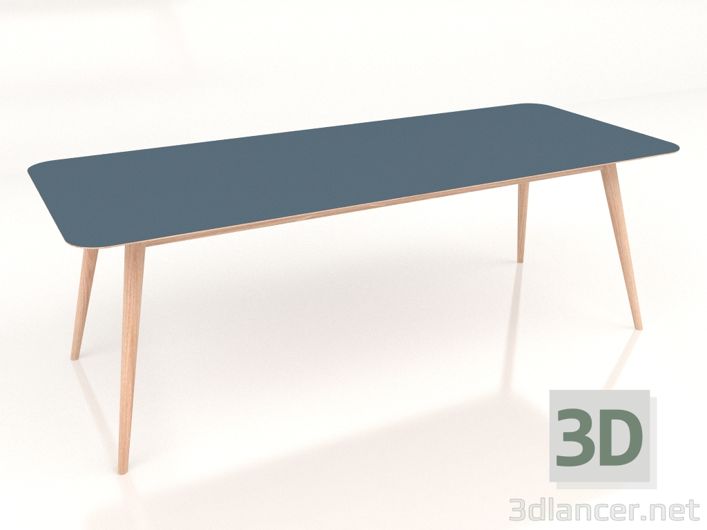 3d model Mesa de comedor Stafa 220 (Azul humo) - vista previa