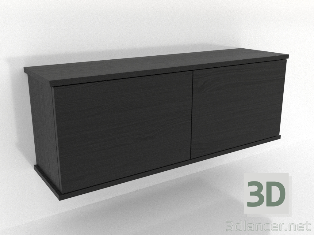 3d модель Підвісна полиця SHELF 1000 мм (чорний RAL 9005) – превью 3d модель Підвісна полиця SHELF 1000 мм (чорний RAL 9005) – превью