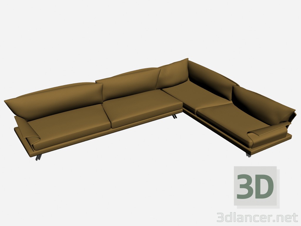 3D Modell Sofa Ecke Super Roy Angolare 2 - Vorschau