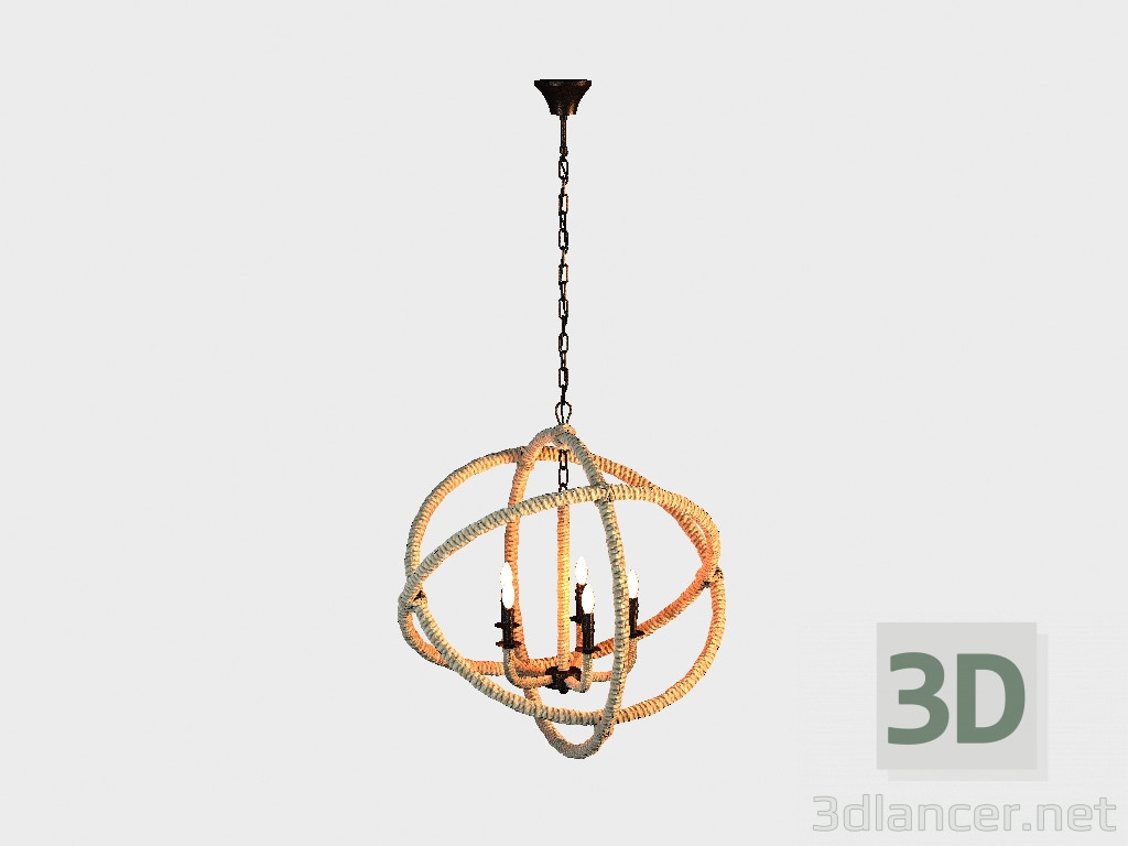 Modelo 3d Lustre candelabro (CH035-5-LRR) - preview