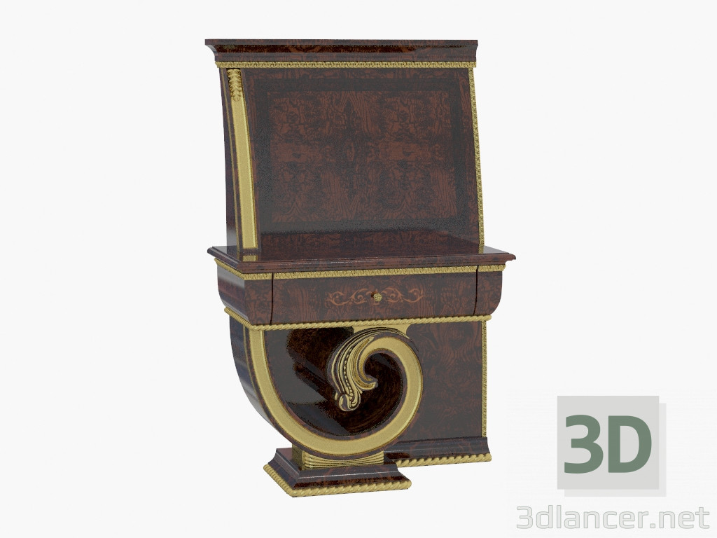 3d model Tumbocka se adjunta en estilo clásico 1687 - vista previa