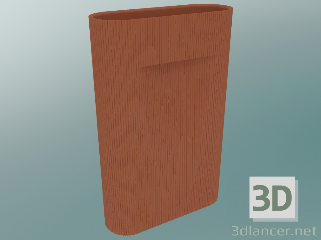 3d модель Ваза Ridge (H 48,5 cm, Terracotta) – превью