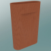 modello 3D Vaso Ridge (H 48,5 cm, Terracotta) - anteprima