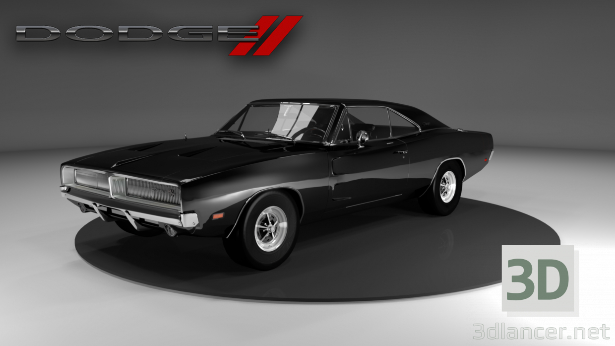 Dodge Charger RT-SE 1969 3D-Modell kaufen - Rendern