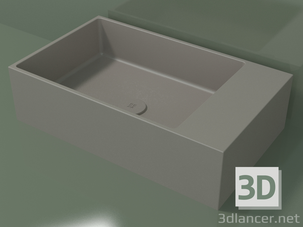 3d model Lavabo sobre encimera (01UN31102, Clay C37, L 60, P 36, H 16 cm) - vista previa