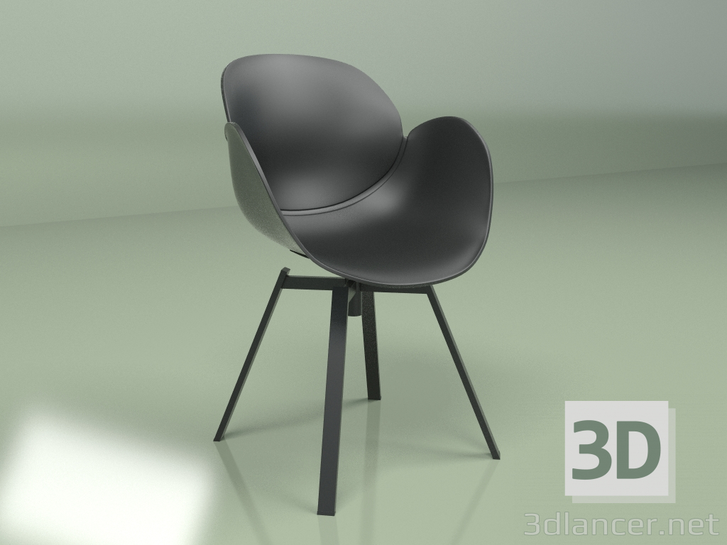 3d model Armchair Rezeda (black) - preview