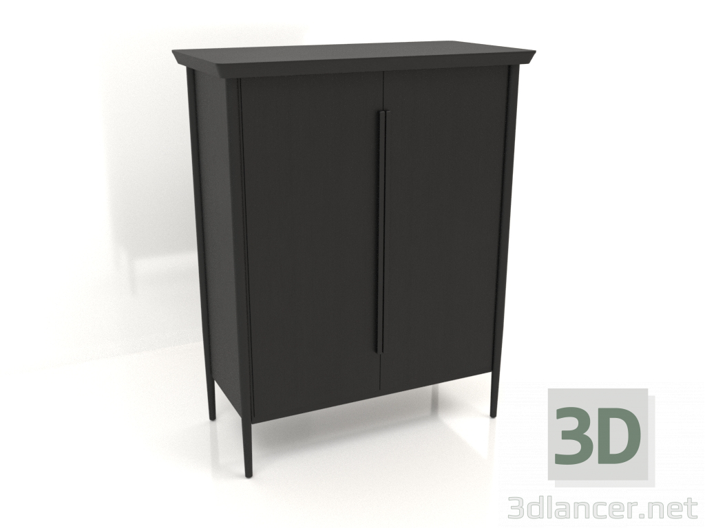 3d model Mueble MS 04 (1114x565x1400, madera negra) - vista previa