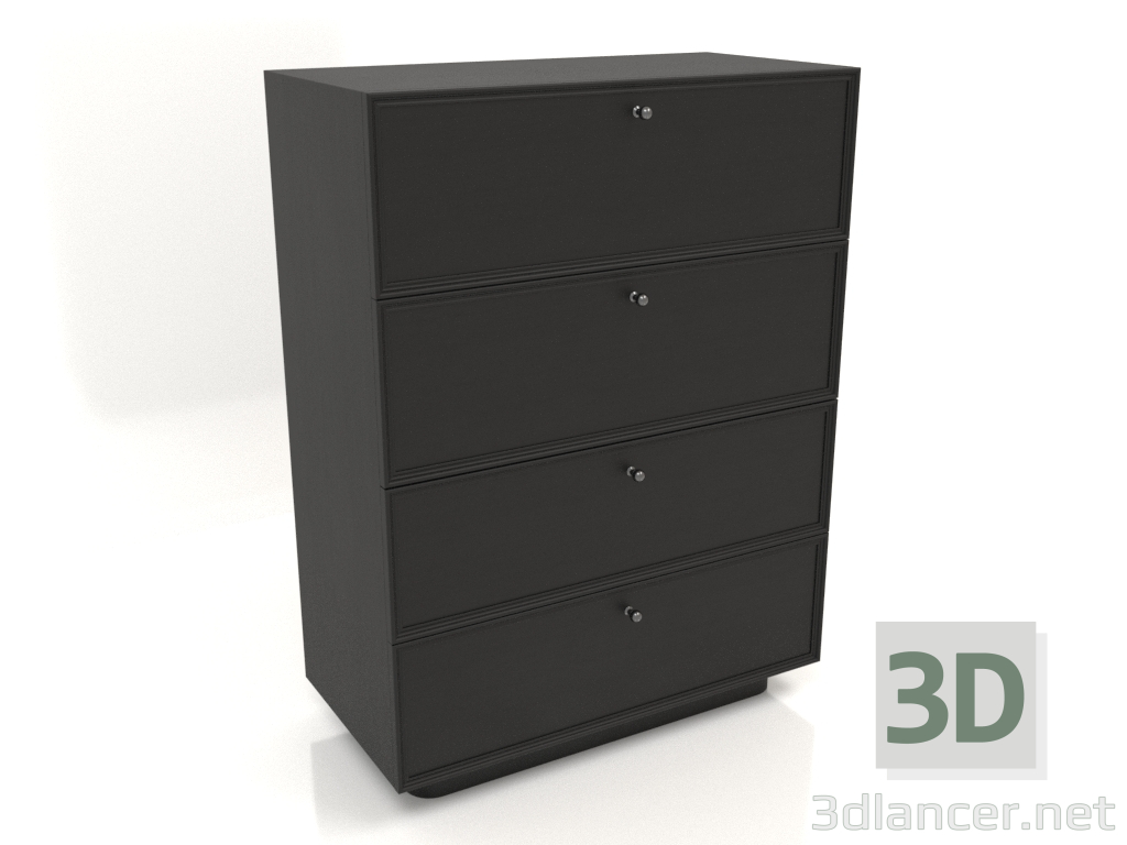 modèle 3D Commode TM 15 (800x400x1076, bois noir) - preview