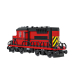 modello 3D di Treno Locomotiva Lego rossa comprare - rendering