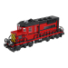 modèle 3D de Train Locomotive Lego rouge acheter - rendu