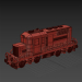 modèle 3D de Train Locomotive Lego rouge acheter - rendu