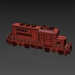 modèle 3D de Train Locomotive Lego rouge acheter - rendu