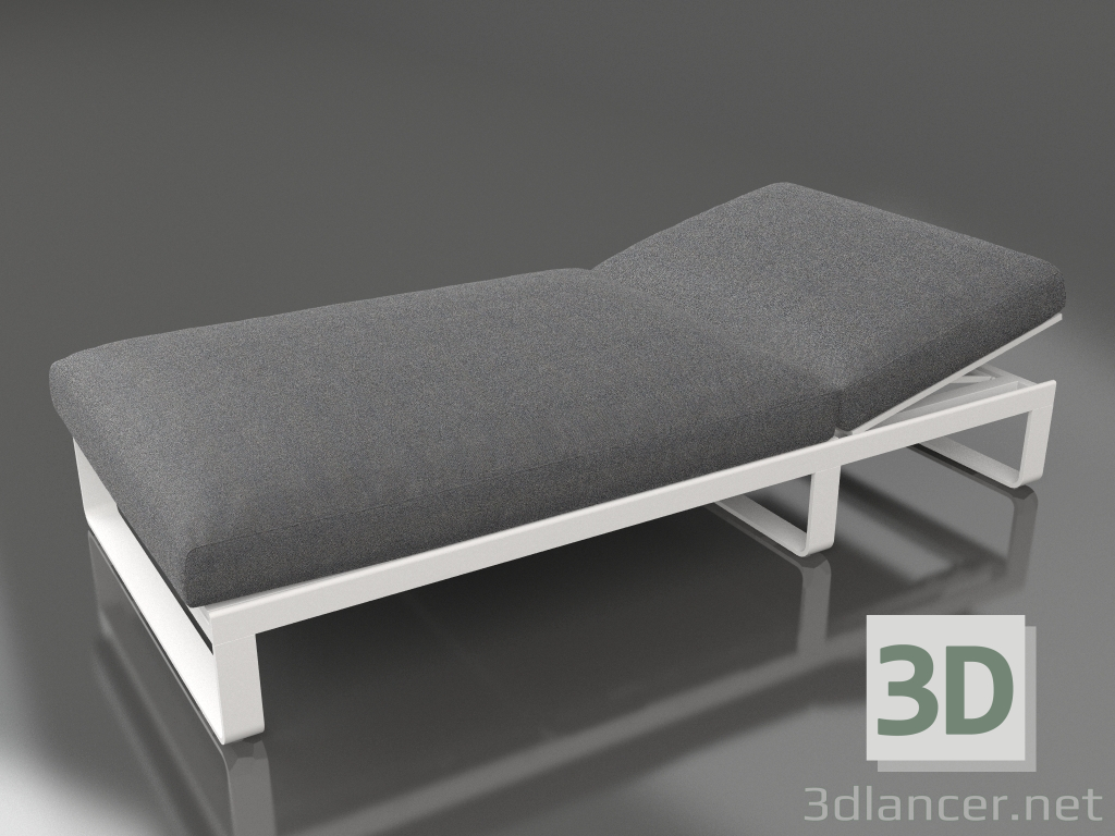 3D Modell Bett für Ruhe 100 (Weiß) - Vorschau