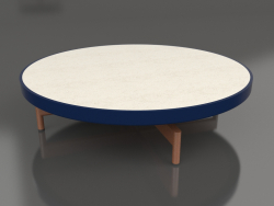 Mesa de centro redonda Ø90x22 (Azul noche, DEKTON Danae)