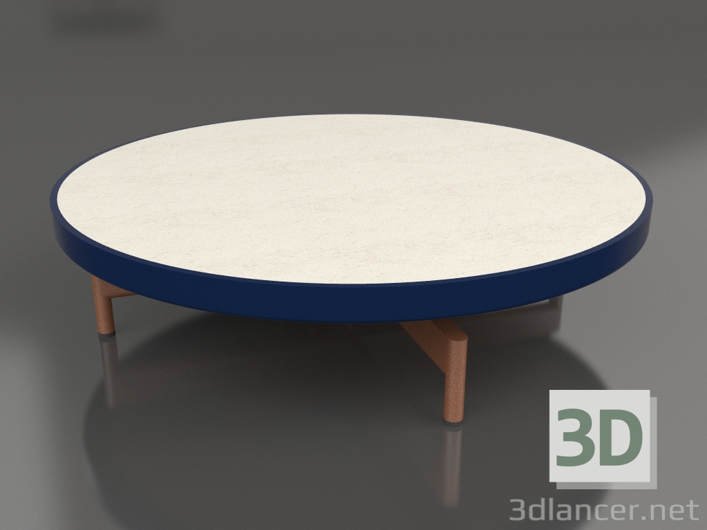 Modelo 3d Mesa de centro redonda Ø90x22 (azul noite, DEKTON Danae) - preview