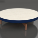 modèle 3D Table basse ronde Ø90x22 (Bleu nuit, DEKTON Danae) - preview