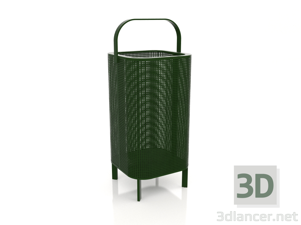 3d model Caja para velas 3 (Verde botella) - vista previa