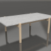 3d model Eugene coffee table (Light Concrete, Light Oak with brass) - preview