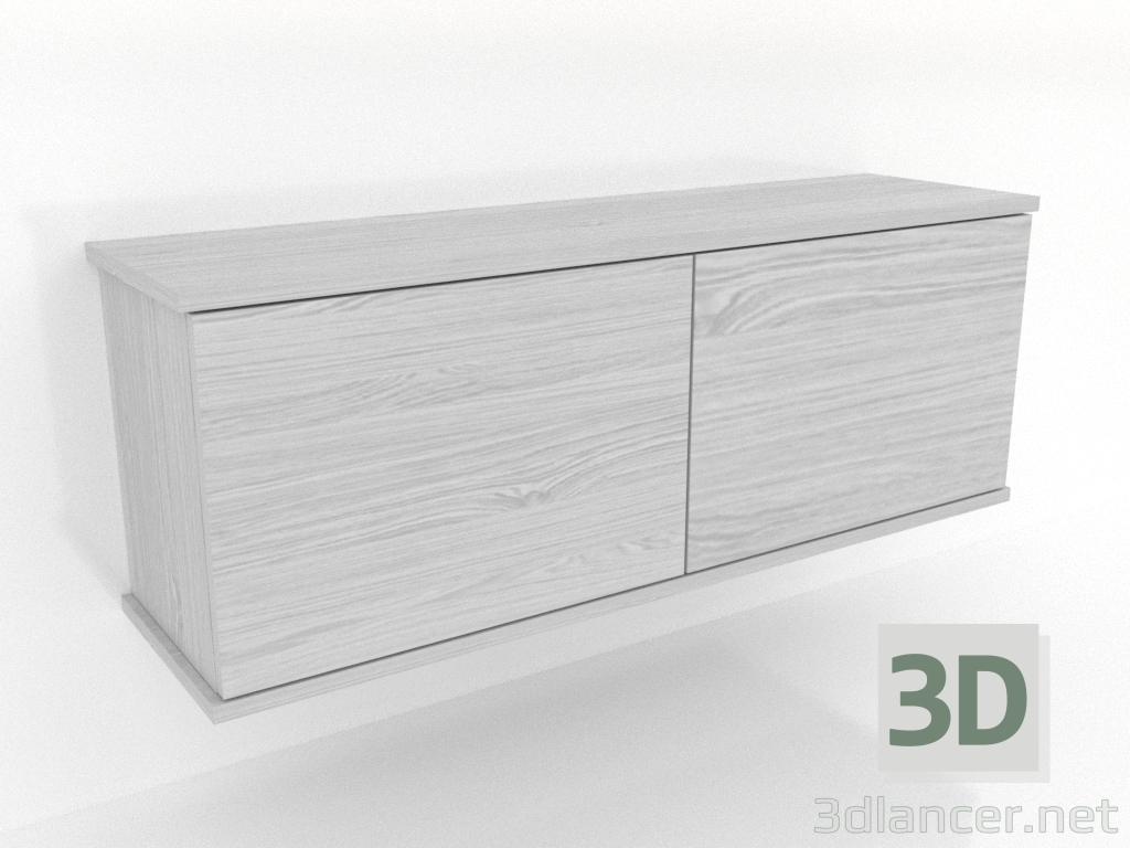 3D Modell Hängeregal SHELF 1000 mm (weiß RAL 9010) - Vorschau 3D Modell Hängeregal SHELF 1000 mm (weiß RAL 9010) - Vorschau