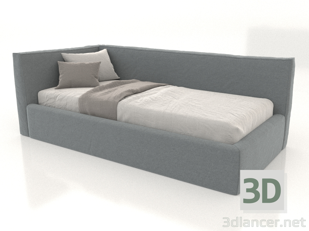 3d model Cama infantil con respaldo lateral Oslo - vista previa