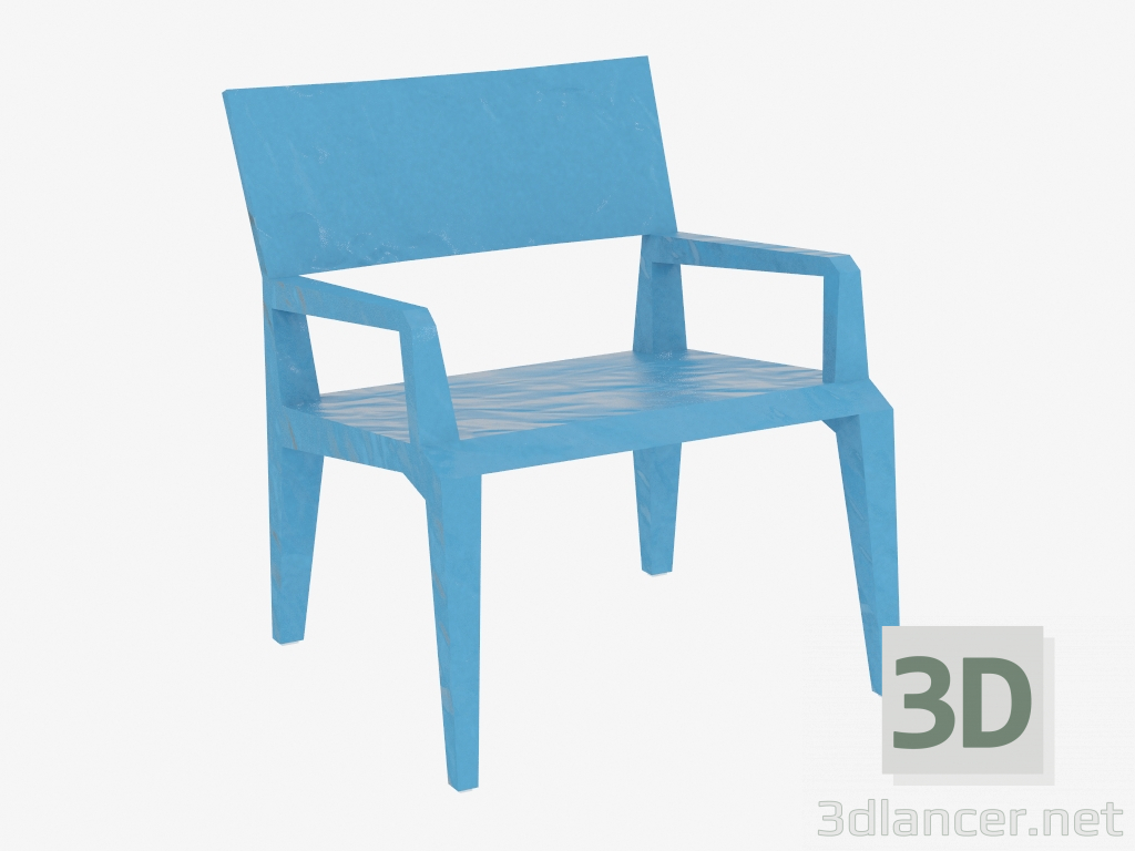 3d model Chair with armrests Mr B - preview