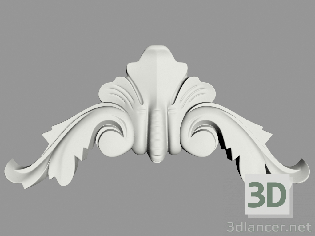 Modelo 3d Decoração de parede (F67) - preview