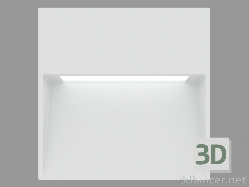 3d model MINISKILL SQUARE recessed wall light (S6250W) - preview