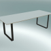 3d model Mesa 70/70, 225x90cm (Blanco, Negro) - vista previa