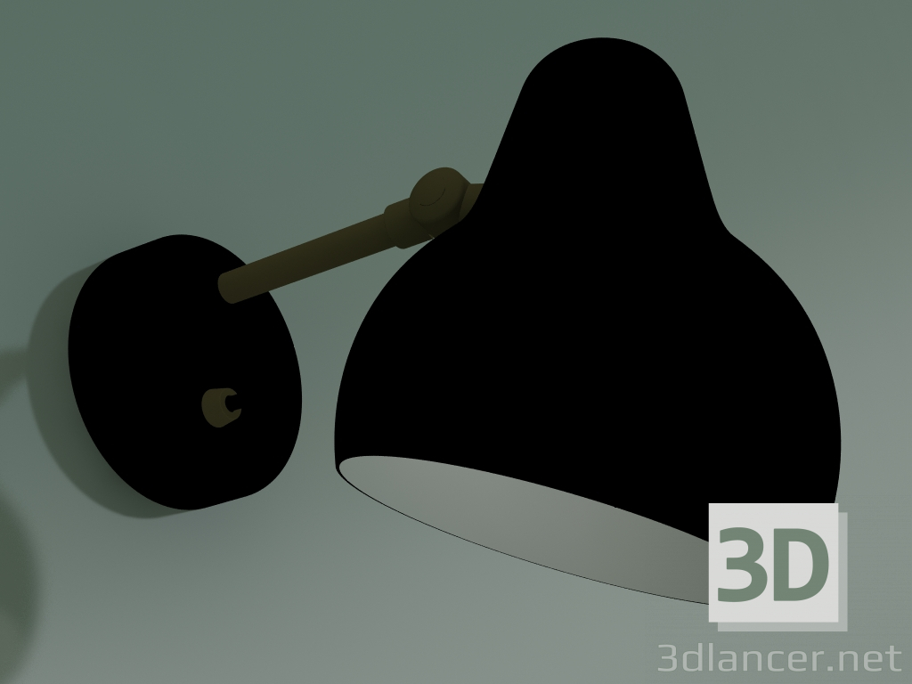 3d model Wall lamp VL38 WALL (LED 27K, BLK V2) - preview