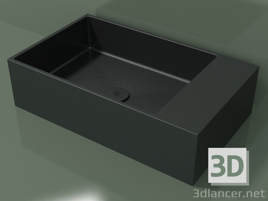 3d model Lavabo sobre encimera (01UN31102, Deep Nocturne C38, L 60, P 36, H 16 cm) - vista previa