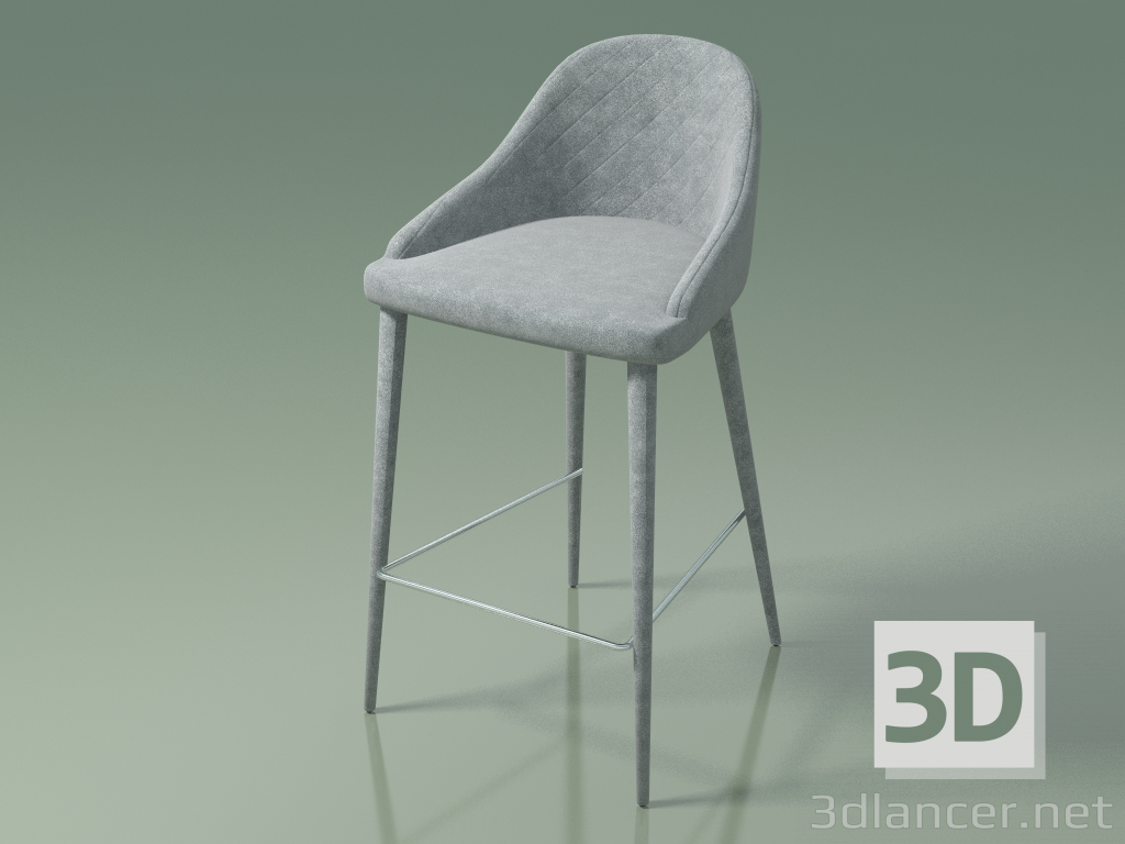 3d model Silla media barra Elizabeth (111029, gris) - vista previa