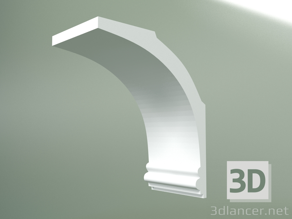 3d model Plaster cornice (ceiling plinth) KT084 - preview