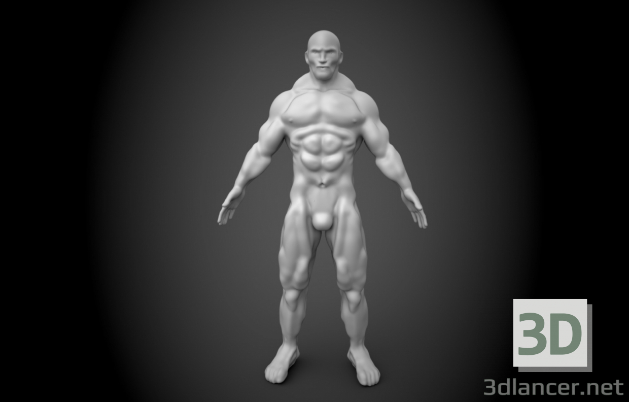 3d model Humano - vista previa