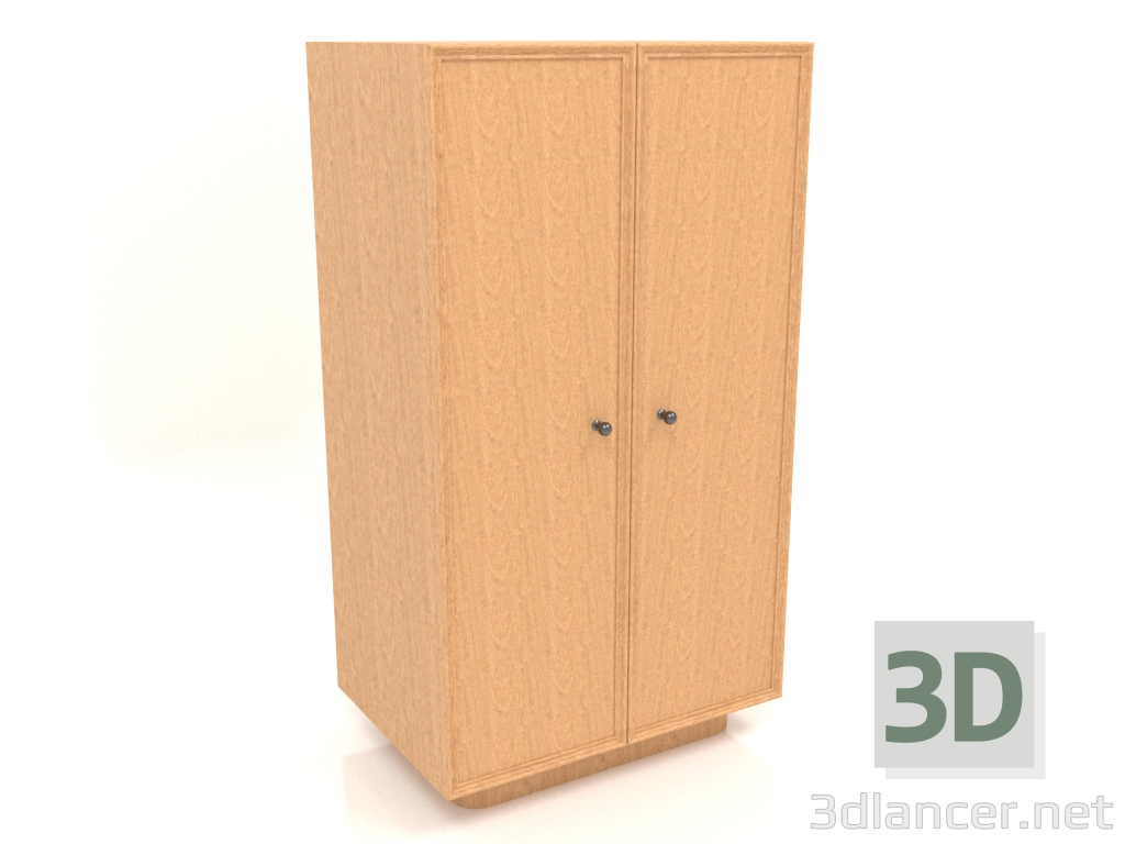 3D Modell Kleiderschrank B 04 (602x400x1082, Holz Mahagoni furniert) - Vorschau