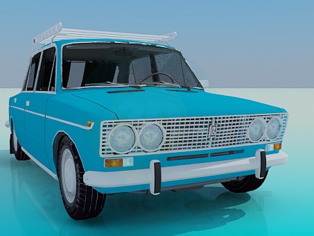 modello 3D VAZ 2103 - anteprima