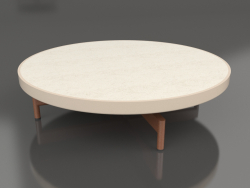 Table basse ronde Ø90x22 (Sable, DEKTON Danae)