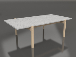 Coffee table Eugene (Light Concrete, Light Oak)