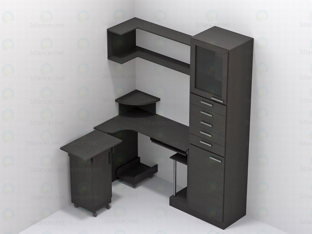 3d model Corner table - preview