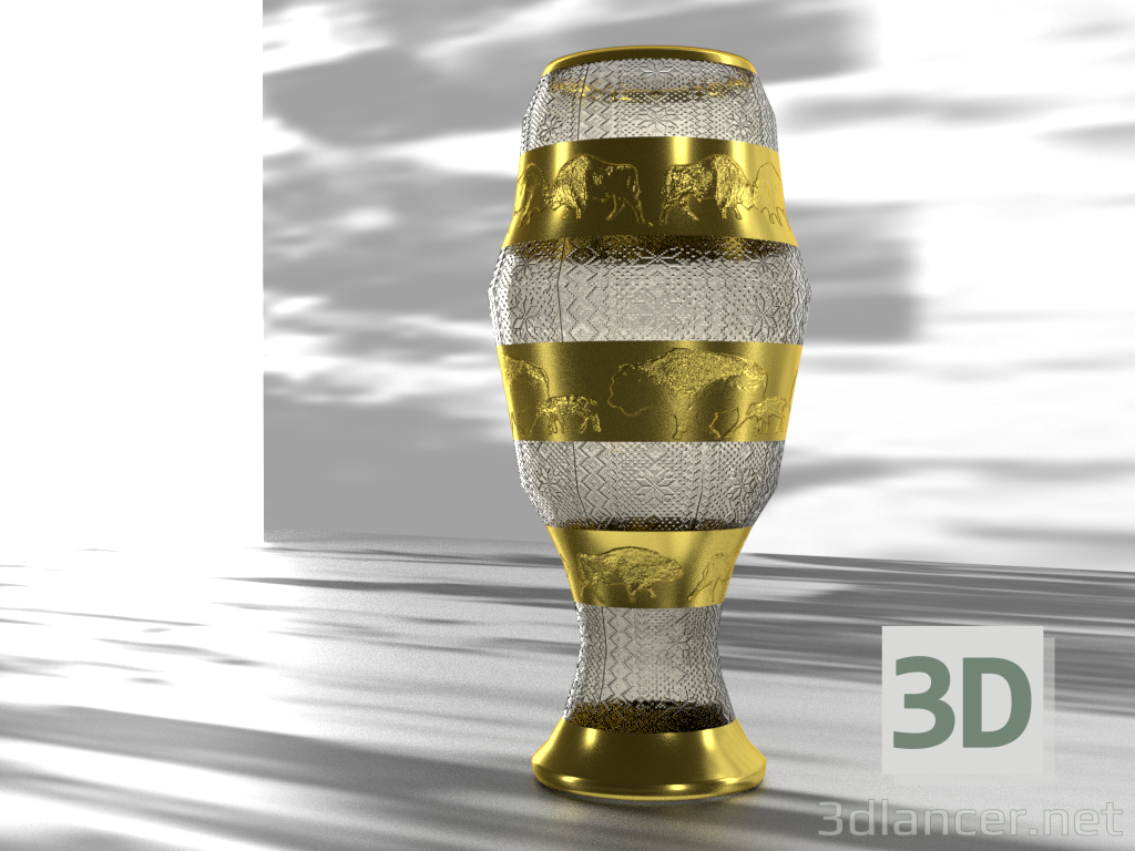 Modelo 3d Vaso de bisão - preview