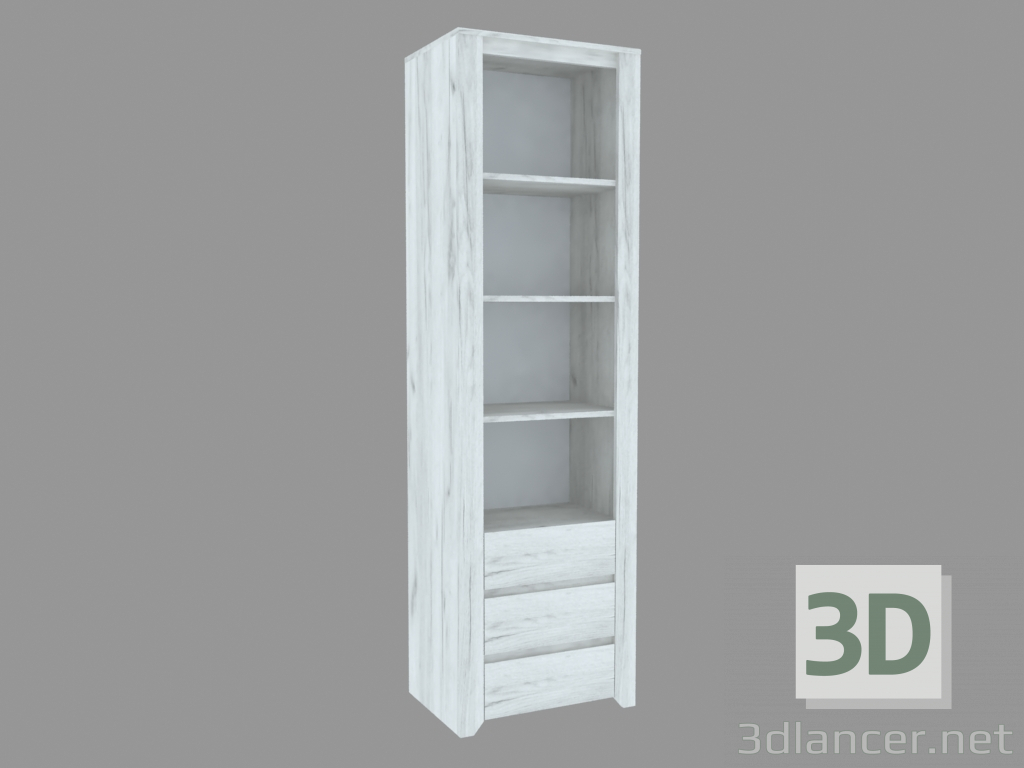 3D modeli Kitaplık 3S (TİP 11) - önizleme